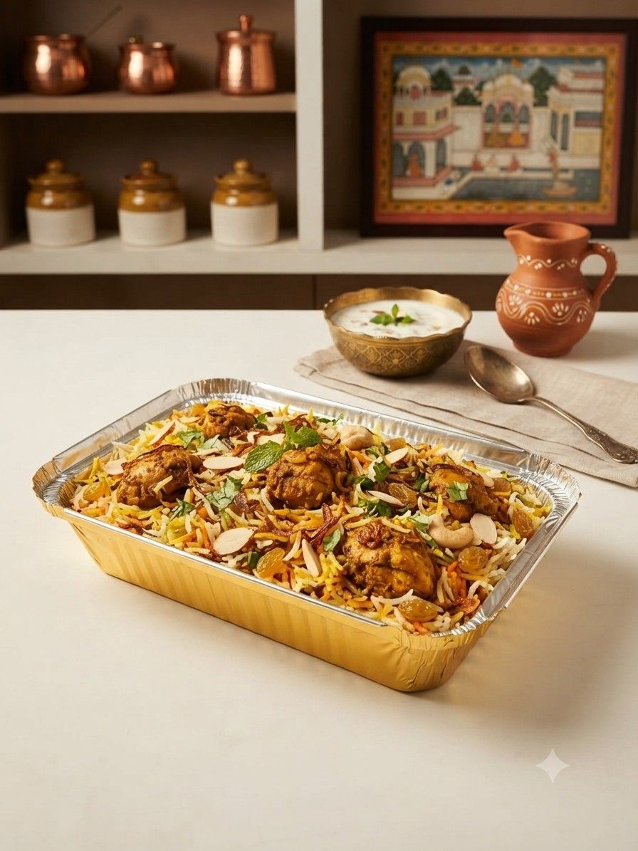 Golden 750ml Container With Board Lid