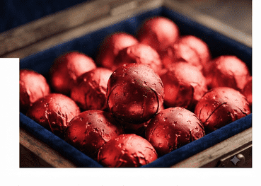 Small Star Embossed  Chocolate Foil Wrapper (Red)