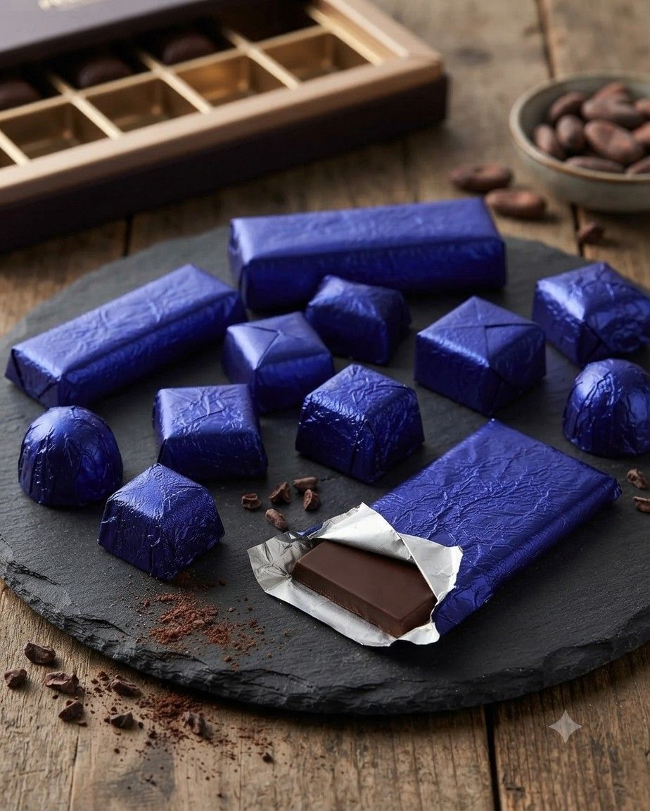 Indigo Colour Chocolate Foil Wrapper