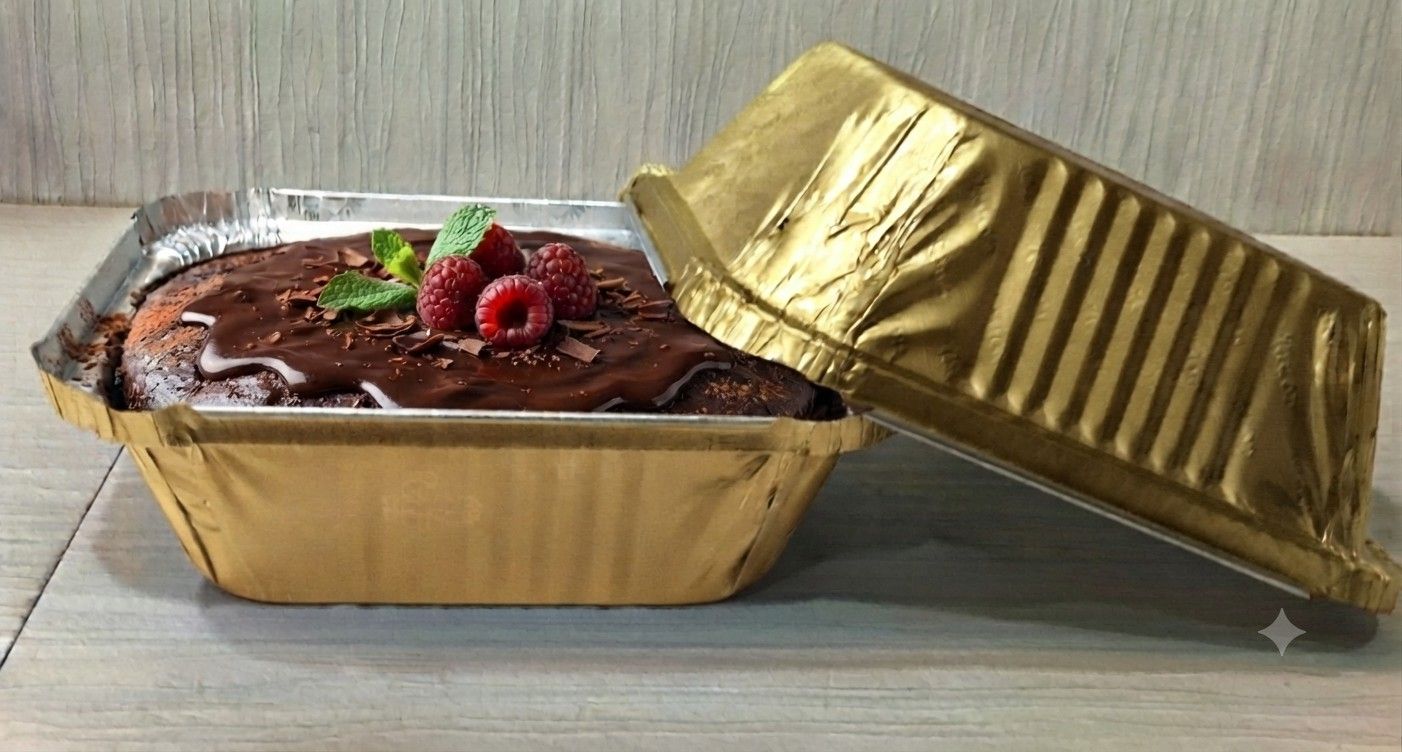 Golden 450ml Container With Board Lid